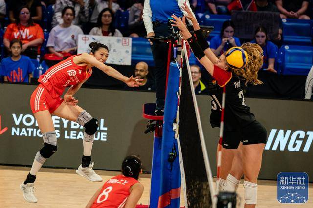 世界女排联赛(阿灵顿站):中国队胜德国队